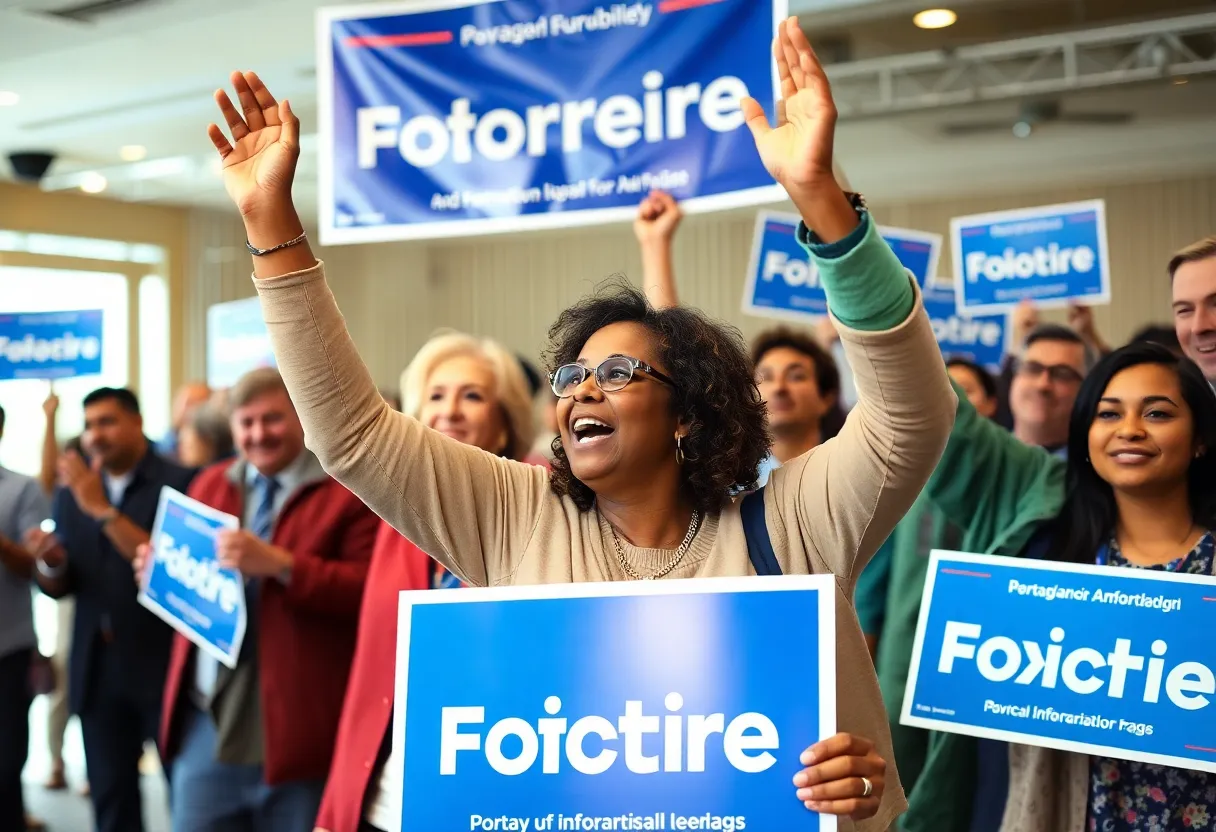 Campaign event for Virginia gubernatorial race showcasing community involvement