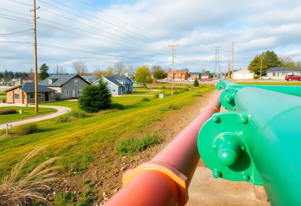 Natural gas pipelines near residential homes in Virginia