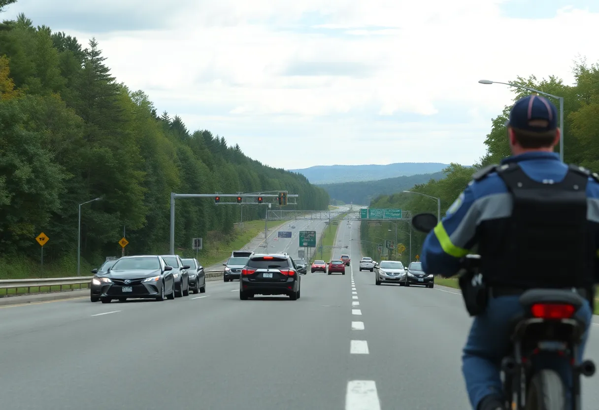 Highway safety enforcement on Route 460 in Virginia