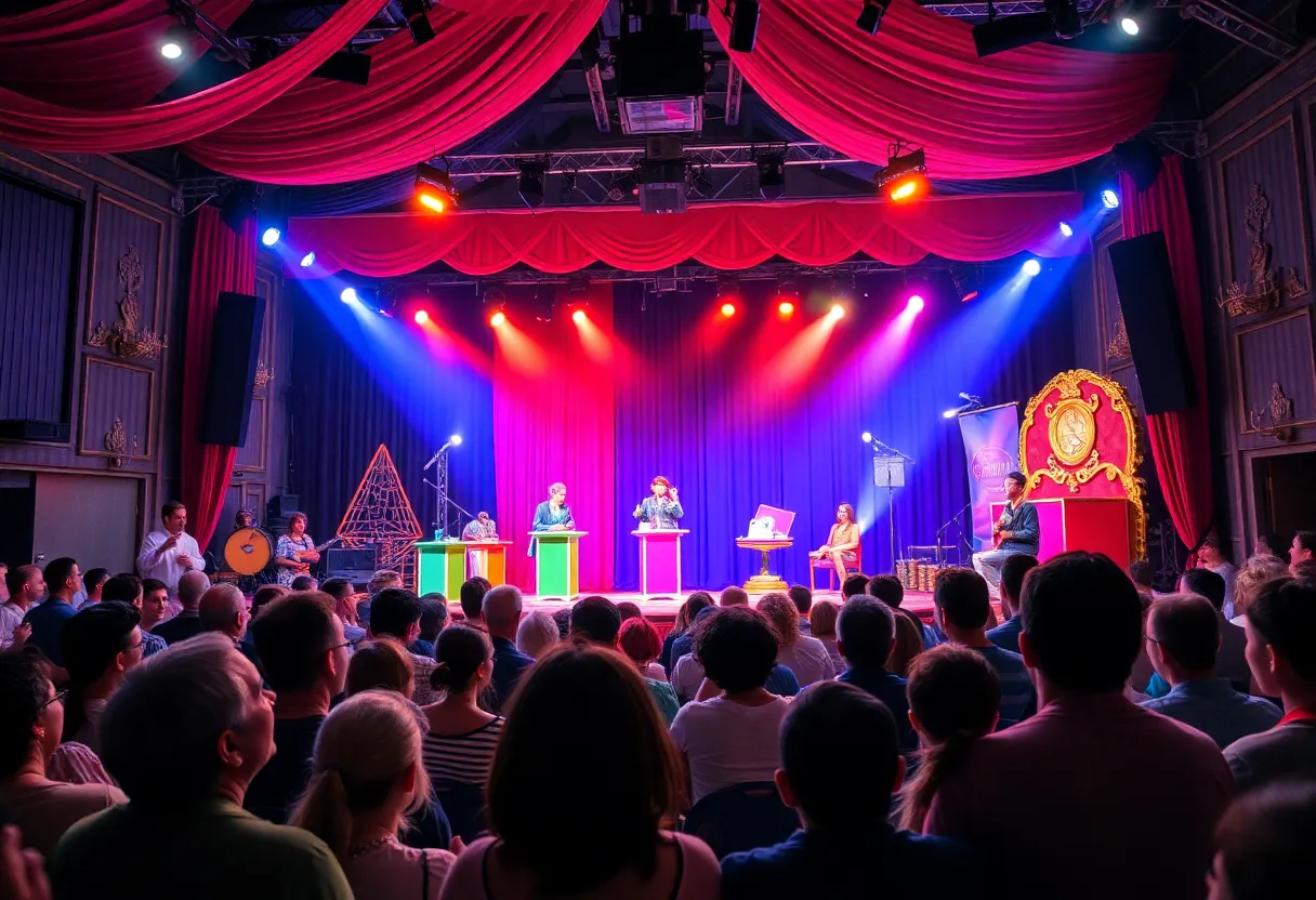 Audience enjoying a magic show at Wagsters Magic Theatre