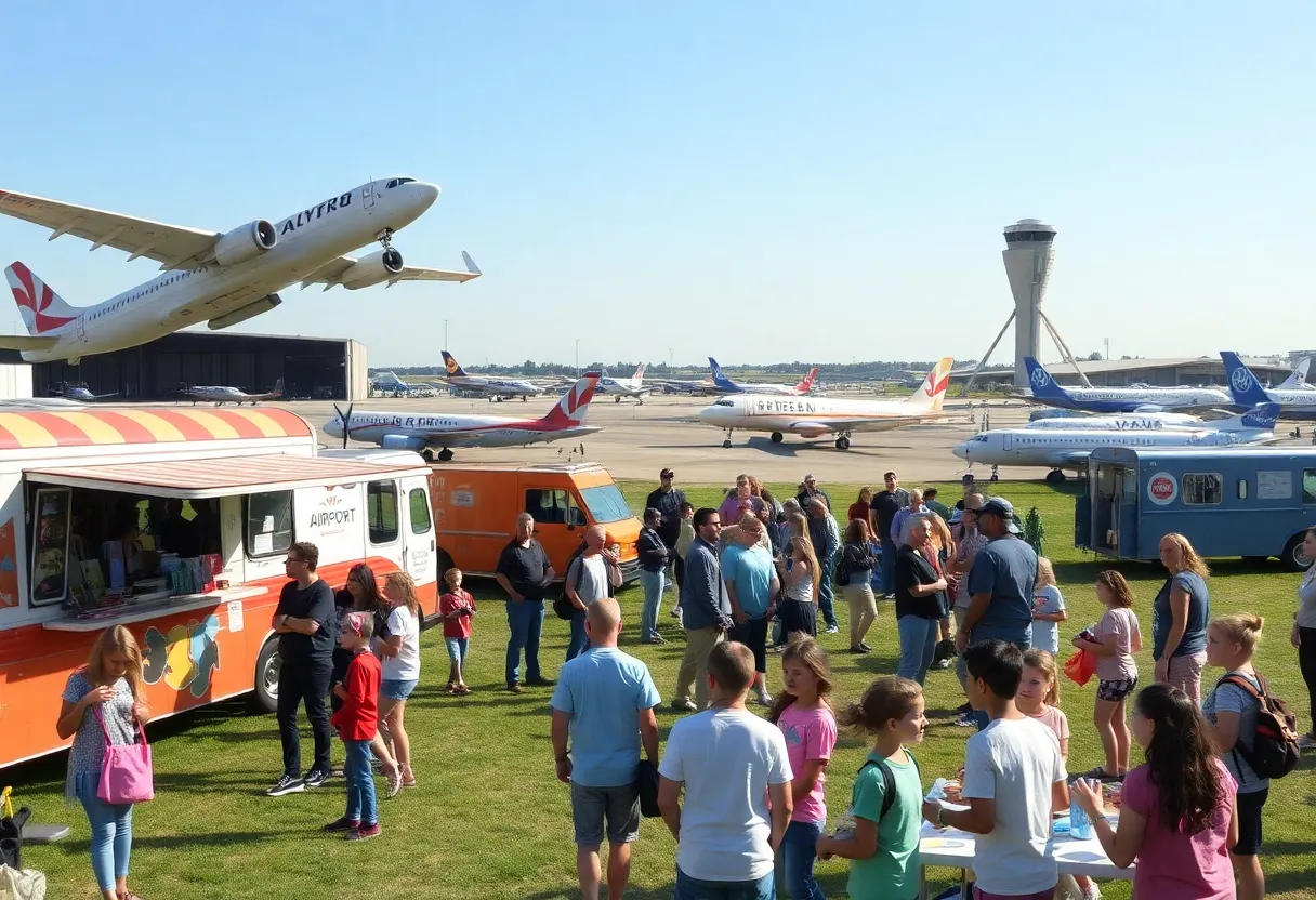 Waltrip Williamsburg Airport open house with aircraft and family-friendly activities