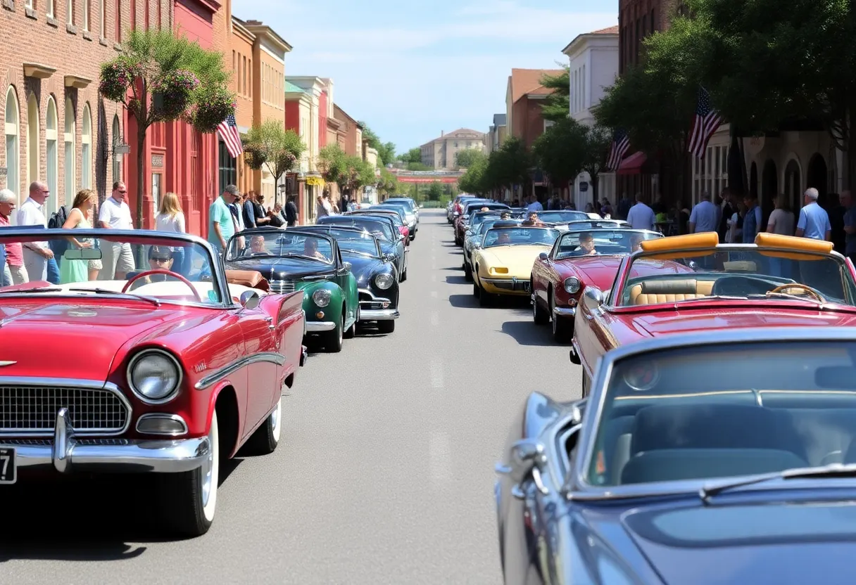 Classic convertibles showcased at the Williamsburg car show