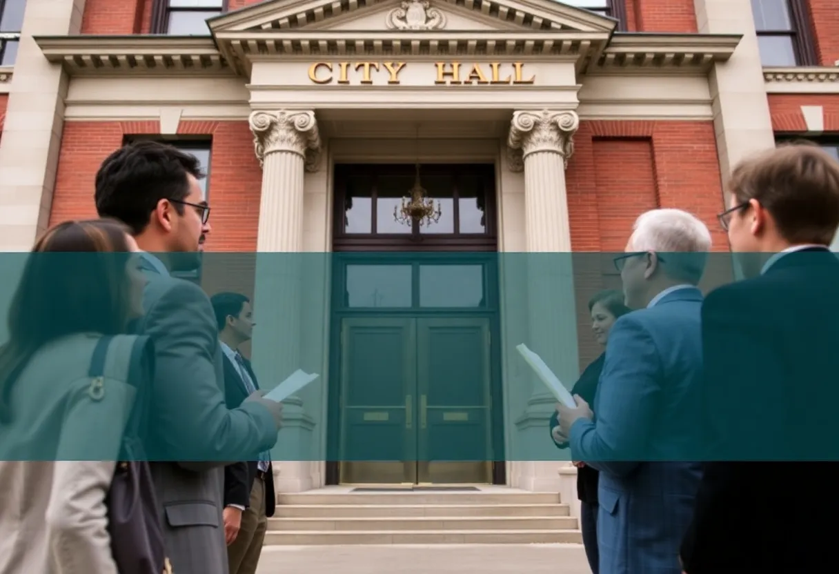 Exterior view of Williamsburg City Hall emphasizing financial transparency