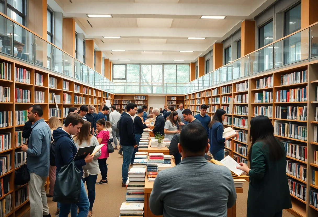 People participating in community events at William & Mary Libraries