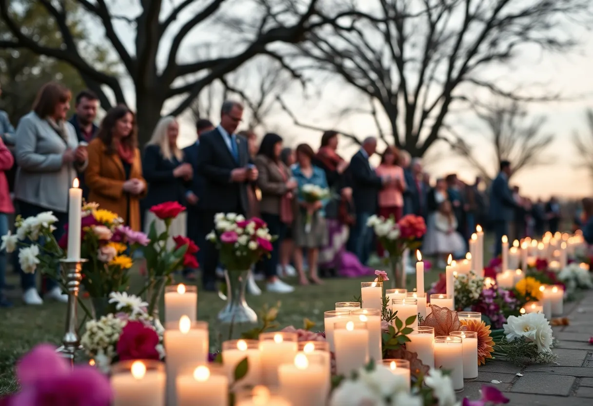 Gathering in memory of community residents