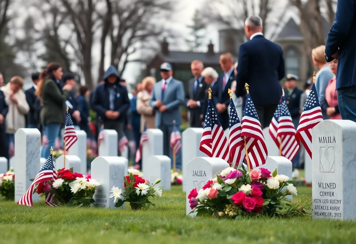 Graveside service honoring Samuel A. Manchester