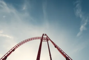 Tempesto roller coaster at Busch Gardens in Williamsburg