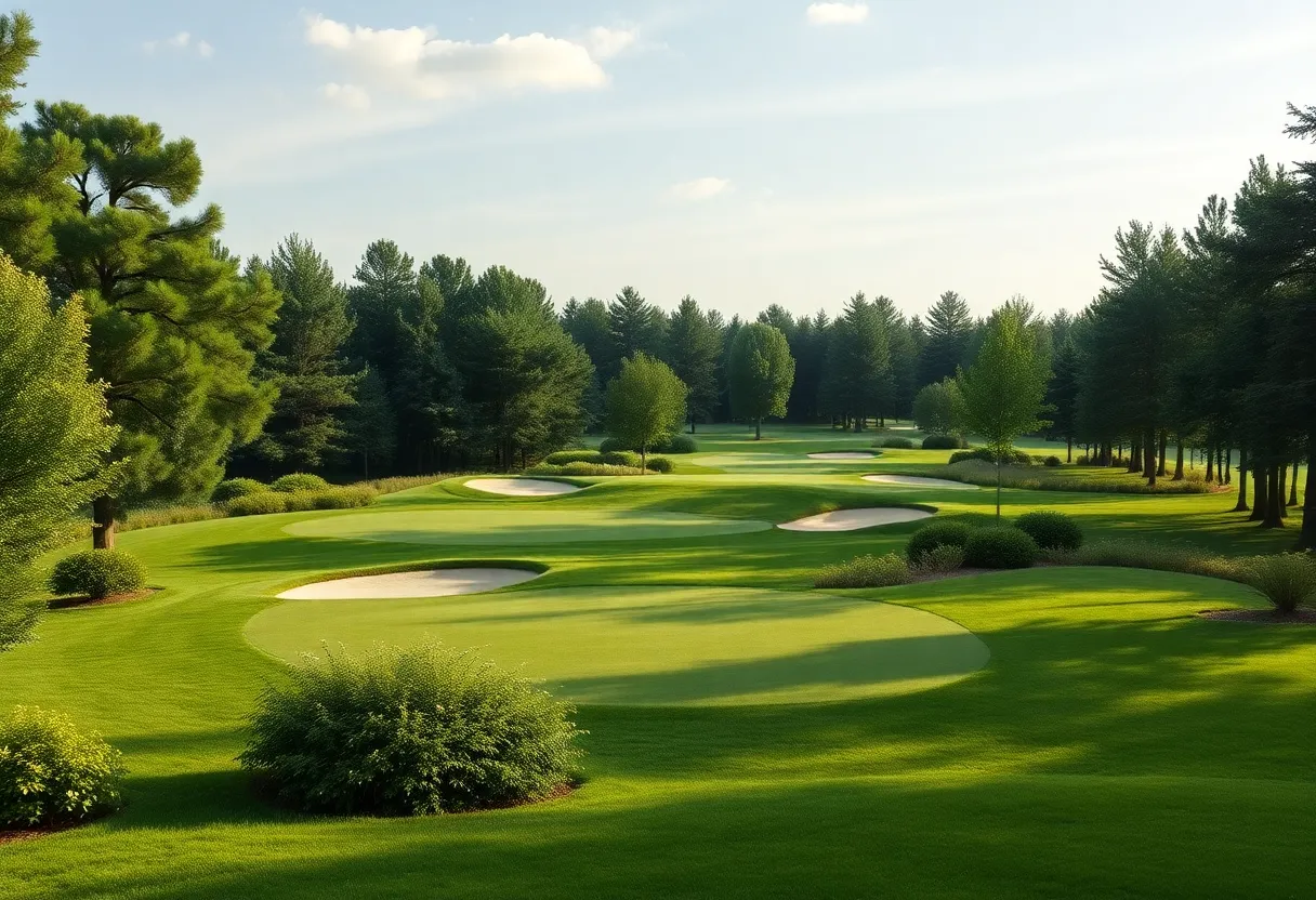 New par-3 course, The Shoe, at Golden Horseshoe Golf Club.