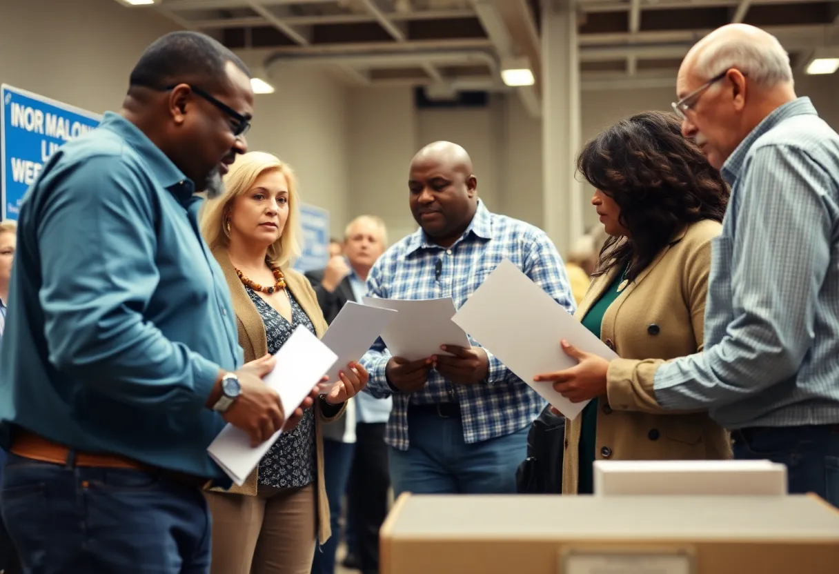 Voters participating in the Virginia House District 71 election