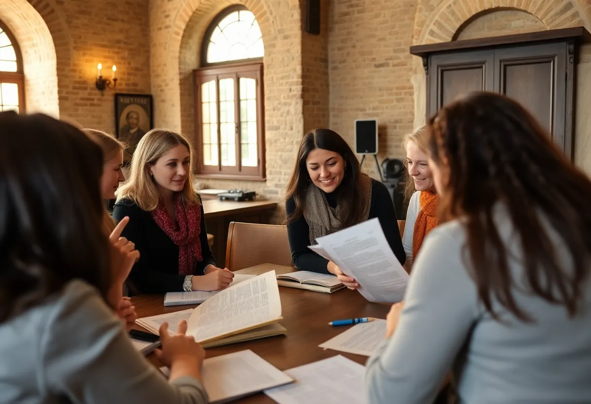 Teachers participating in a history education workshop at William & Mary.
